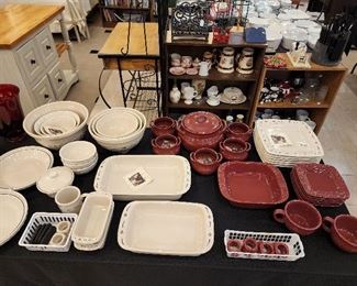 LONGABERGER Dish Collection from a Longaberger Consultant.  Many have never been used.