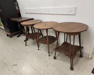 Lots of antique tables!