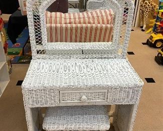 Wicker Vanity