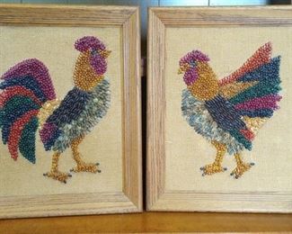 2 Rooster Seed Prints