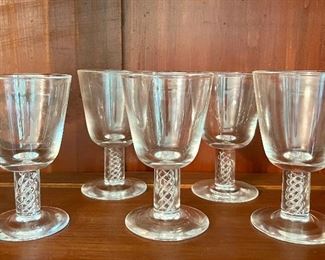 Steuben "Airtwist" Stem Glasses 