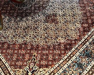 Hand Knotted Rug with Medallion