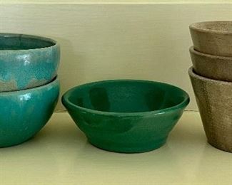 Many pretty little pieces of art pottery