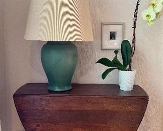 1930s Pottery Vase - retrofitted into a lamp