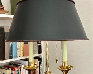 Frederick Cooper Double Candleabra Brass Lamp