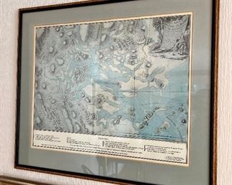 "Carte du port et havre de Boston" Highlighted on this fine topographic map of Boston and vicinity are the British and American troops