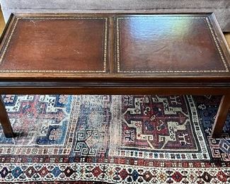 Coffee Table, Leather Top