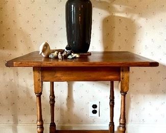 Antique late 18th c Square Occasional Table