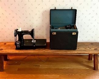 Low, Long Antique Bench with Sturdy Peg Leg Construction - Pretty piece of wood!