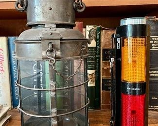 Vintage Lantern and Brookstone Emergency Lighting