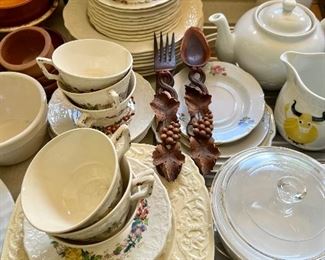 TONS of vintage kitchen and china