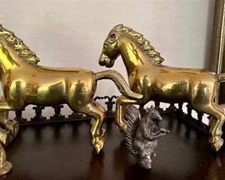 Brass Horses and other little metal animals