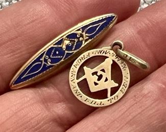 Masonic Pin and others