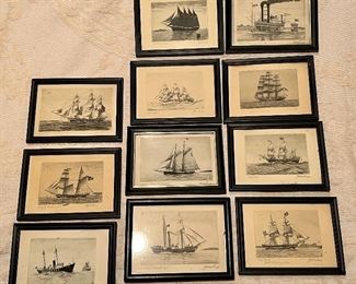 Here's a whole set, signed by artist, lower right