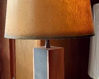 MCM Harpswell House, Maine, Teak and Slate Lamp