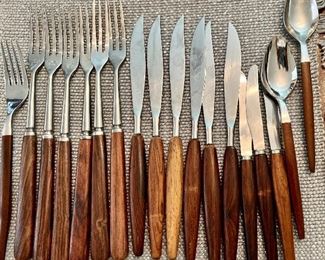 Japanese Teak Silverware