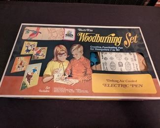 Vintage Woodburning Set
