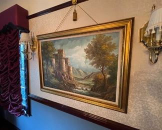 . . . one of many wonderful oils available -- castle and landscape