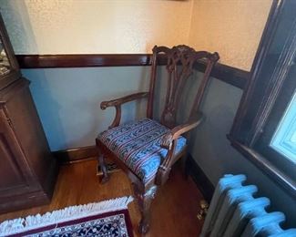 . . . one of the dining room chairs