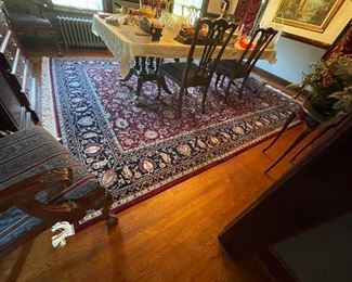 . . . the area rugs are of high quality in this sale -- this one is quite large