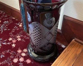 . . . a better look at the cut-to-clear umbrella stand -- what a piece!