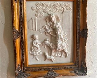 . . . love this bas relief framed piece
