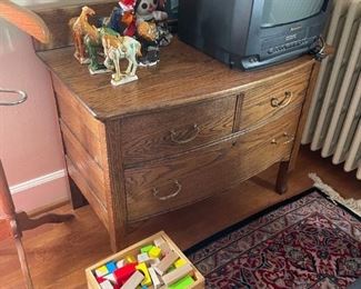 . . . an early 1900's oak dresser
