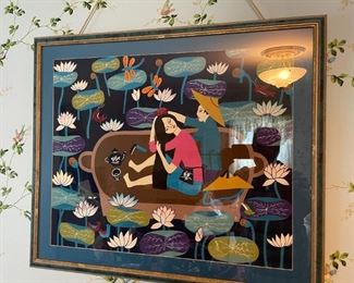 . . . Asian themed art featuring lotus