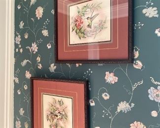 . . . matching humming bird prints