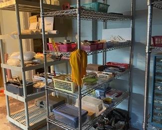 . . . stainless steel storage racks