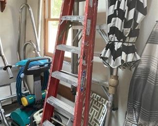 . . . a fiberglass step ladder