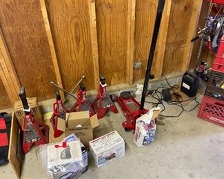. . . hydraulic and jack stands