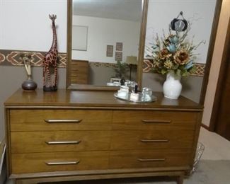 Mid Century Modern Style House Dresser/Mirror