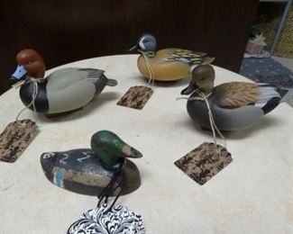 Jett Brunet Miniature Duck Decoys