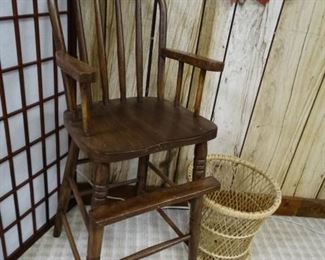 Antique Baby High Chair