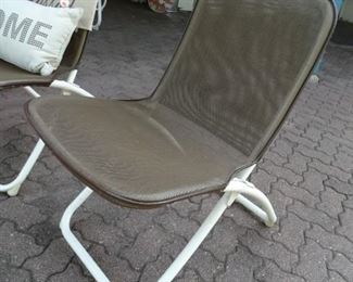 Vintage MCM Samsonite Folding Patio Sling Chair (set of 4)