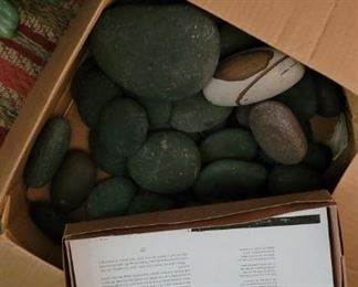 Hot stones for massage therapy