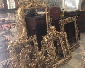 antique, gilded, art deco frames 