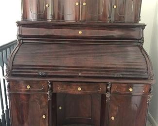 ANTIQUE SECRETARY WITH HIDDEN COMPARTMENT