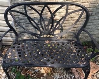 WROUGHT IRON BENCH