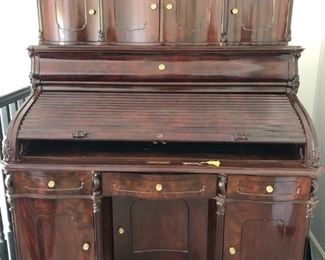 ANTIQUE ROLL TOP DESK