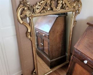 Ornate mirror (trim broken off on 1 corner, have the piece)
