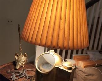 Nautical brass lamp