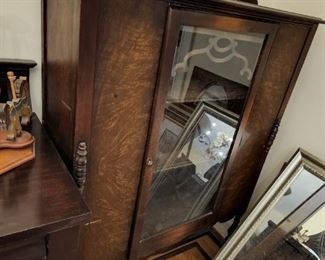 Antique glassfront cabinet