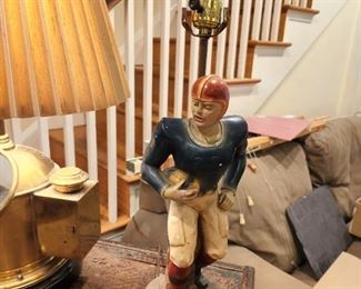 antique chalk lamp