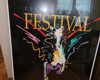 framed Kentucky Derby poster