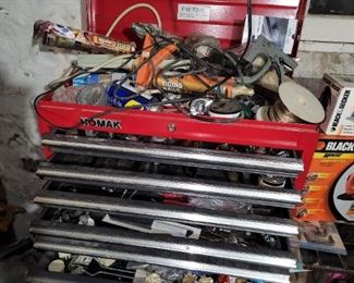 Homan tool box loaded with tools