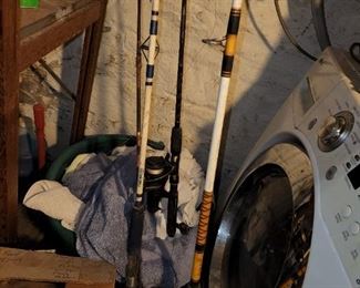 Vintage fishing rods, Shakespeare and others