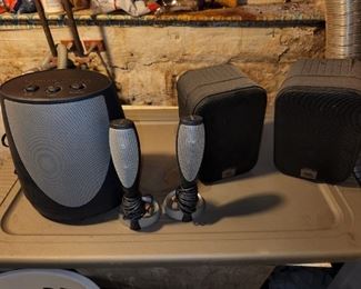 Harmon Cardin and JBL speakers