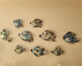 Studio art pottery fish